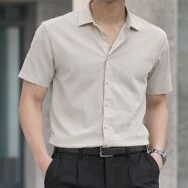 17極簡素色短袖襯衫（輕熟百搭款）