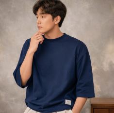 26厚磅拼接設計短袖T（街頭潮流款）